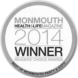 Monmouth Health & Life 2014 Readers' Choice Award Winner badge.