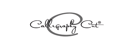 Calligraphy Cut logo in elegant script font.