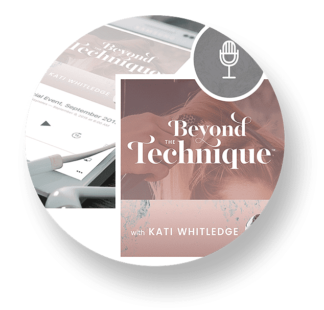 Beyond the Technique" podcast cover with microphone icon and Kati Whitledge's name.