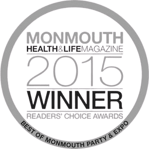 2015 Monmouth Health & Life Magazine Readers' Choice Awards winner badge.