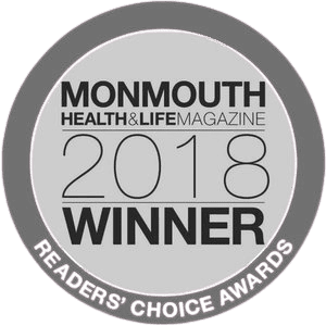 Award badge: Monmouth Health & Life Magazine 2018 Readers' Choice Winner.
