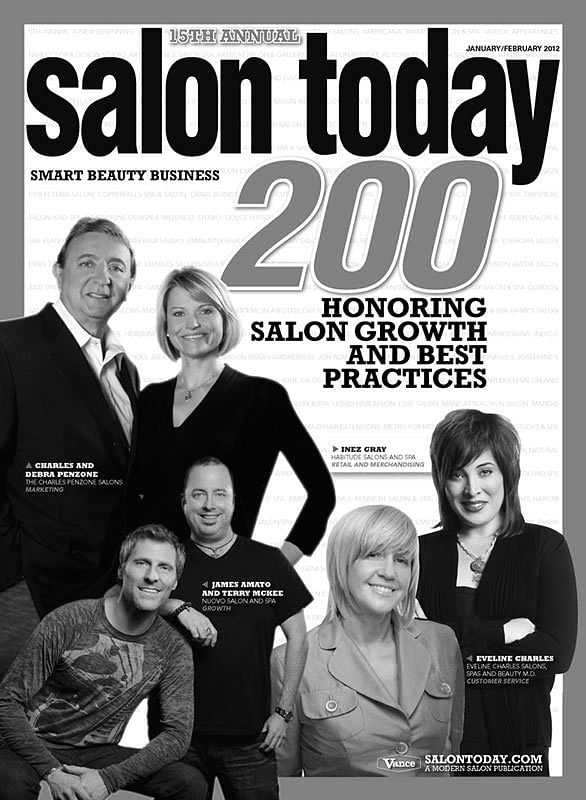 Salon Today 200 issue cover featuring business leaders in the beauty industry, Jan/Feb 2012.
