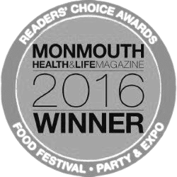 Monmouth Health & Life 2016 Readers' Choice Awards Winner badge.